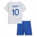 Billige Frankrig Kylian Mbappe #10 Børnetøj Udebanetrøje til baby VM 2022 Kortærmet (+ korte bukser)